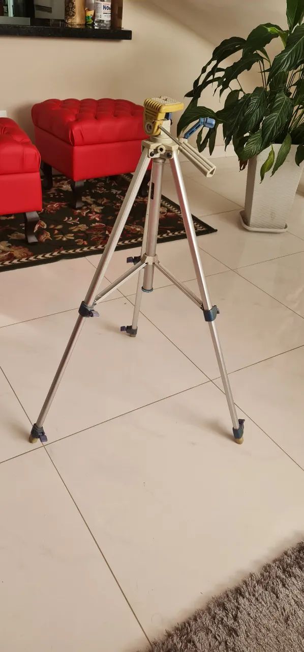 Tripé Profissional Para Celular Câmera ou Filmadora 120 cm Alumínio - Foto 5