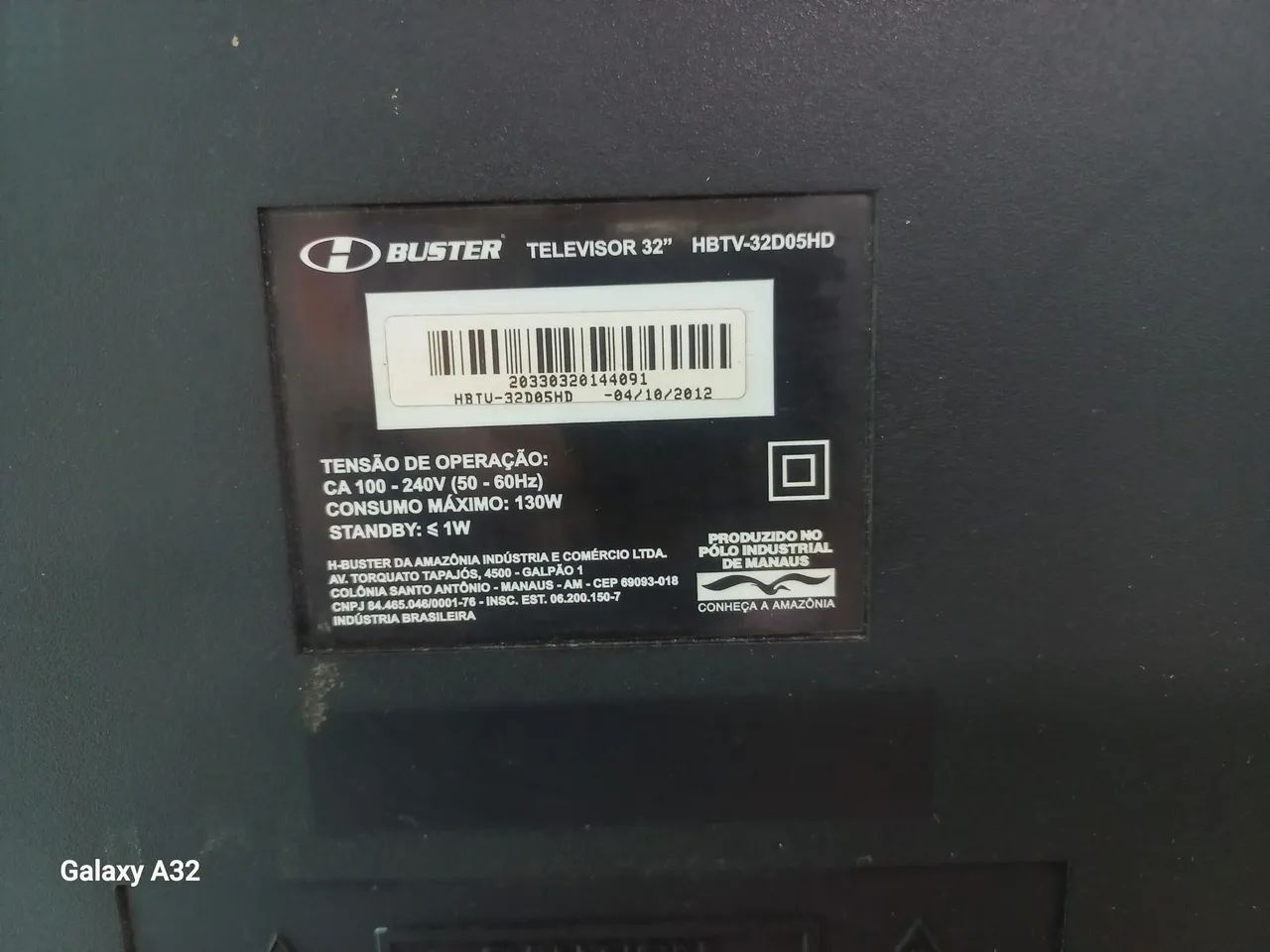 Tv buster 32 polegadas tela está branca  - Foto 3
