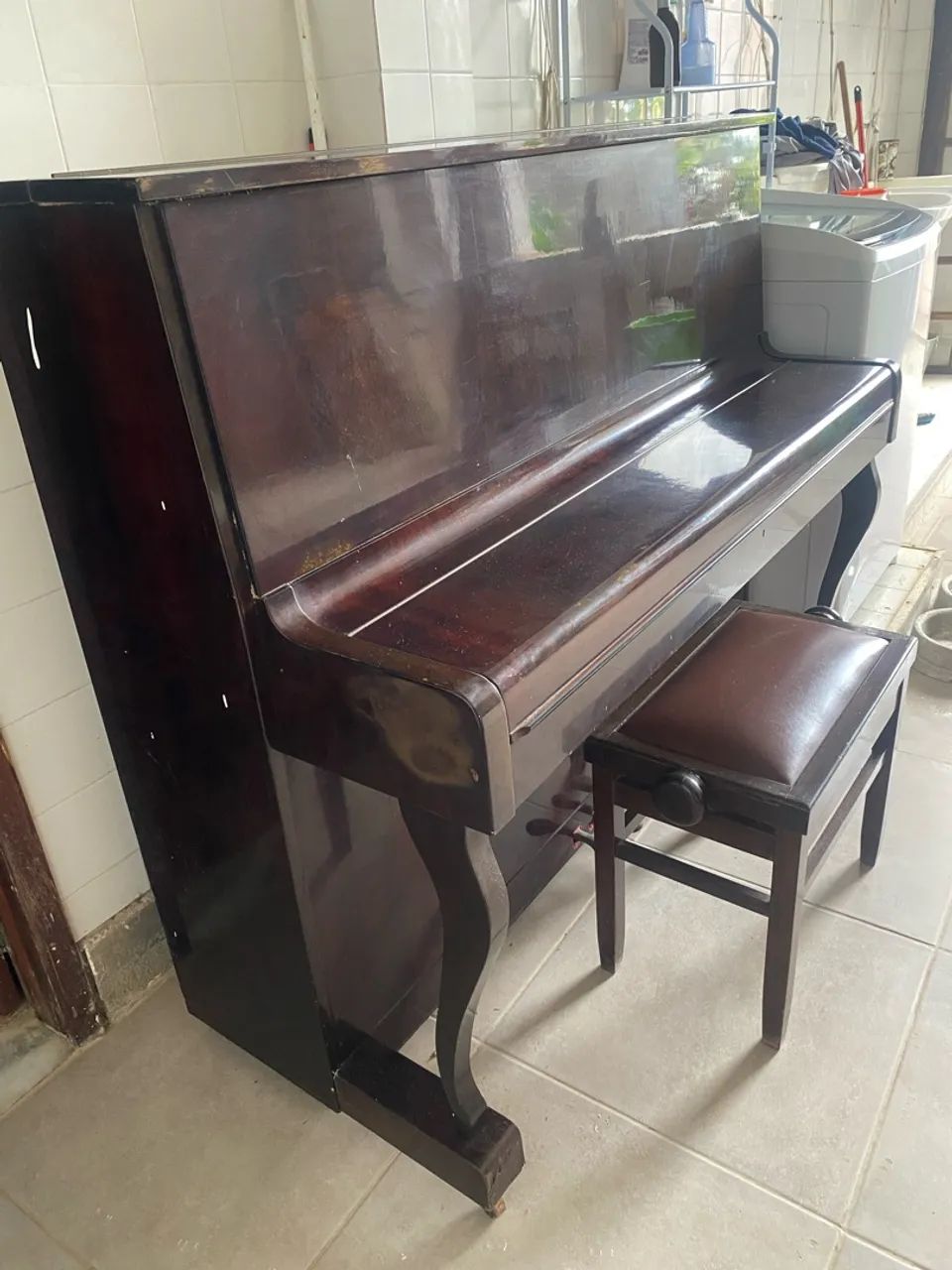 Piano Fritz Dobbert com banco - Foto 3