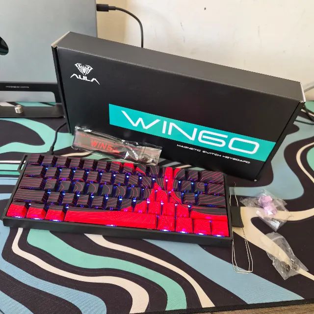 Teclado Mecanico AULA WIN60HE MAX Magnetico 60% - Foto 5