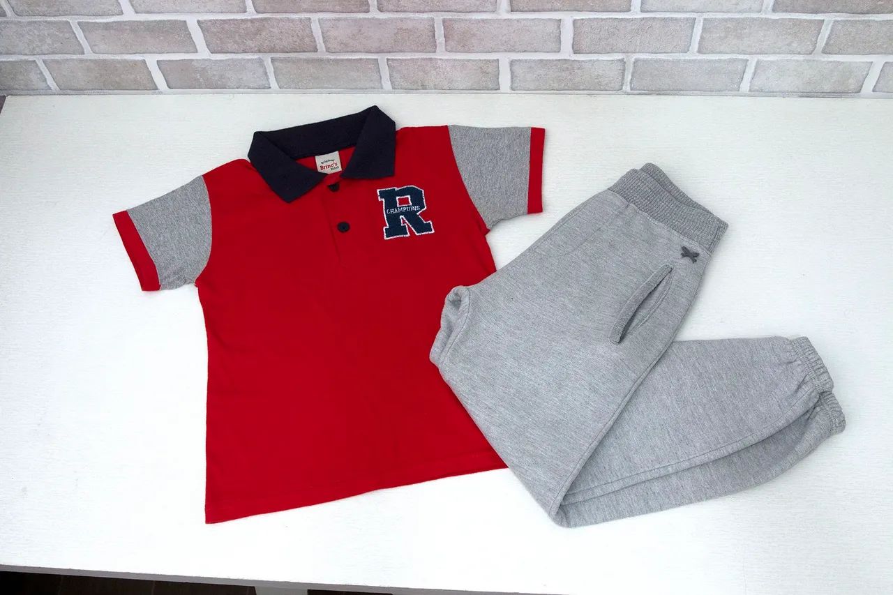 Kit camiseta e calça infantil