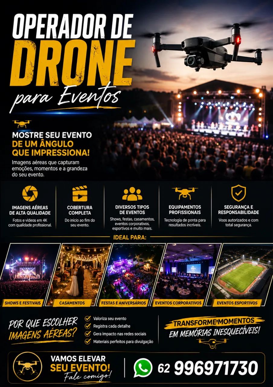 ? OPEREADOR DE DRONE PARA EVENTOS ?