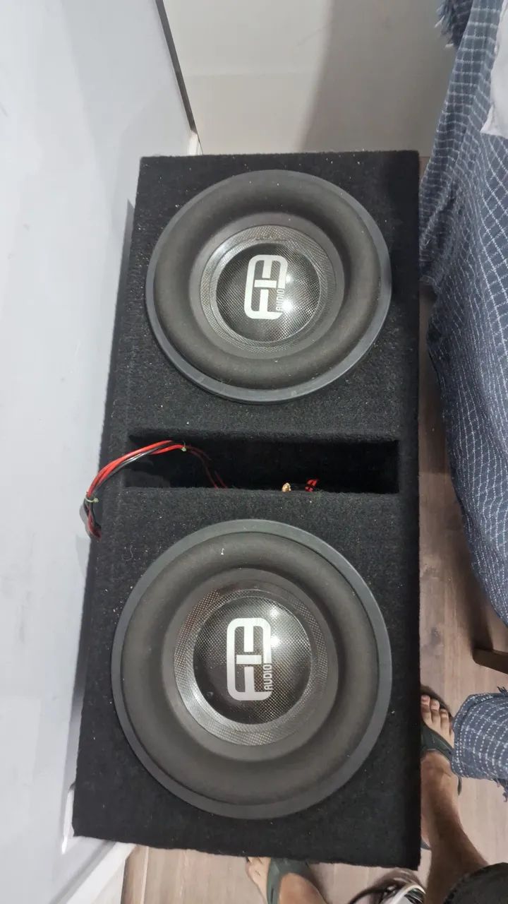 Caixa com 2 subs fb áudio de 850 rms cada um - Foto 2