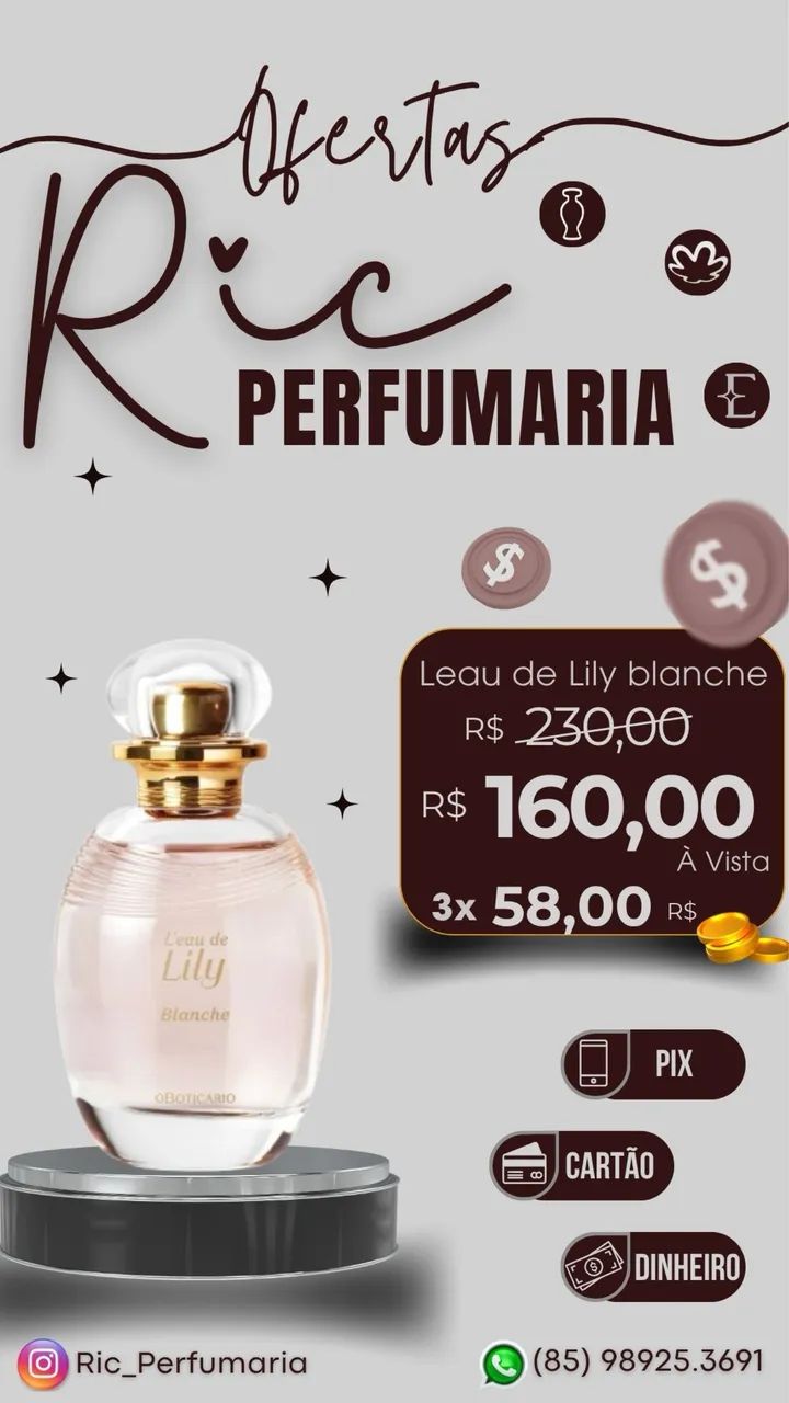 Colônia lily blanche