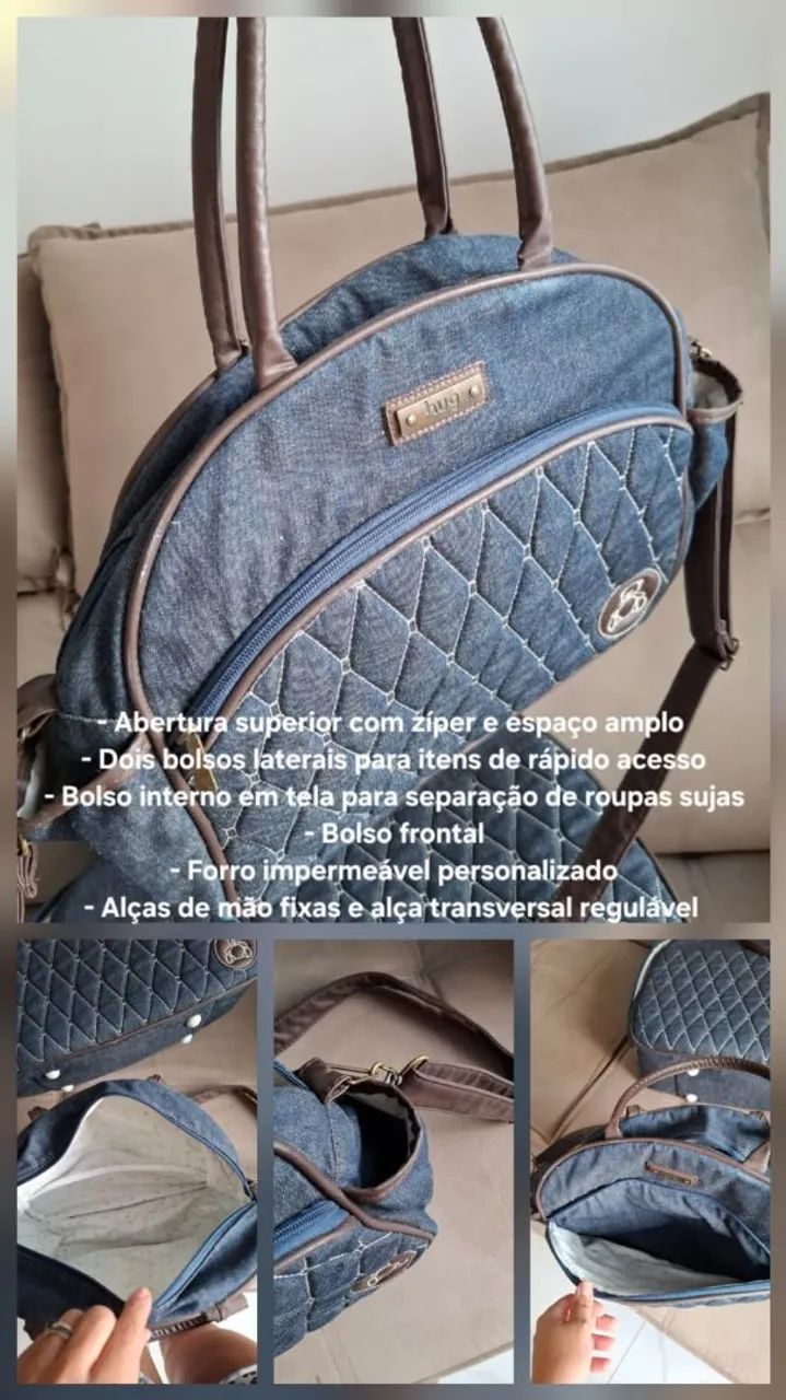 Kit Mala + Bolsa Maternidade - Hug  - Foto 3