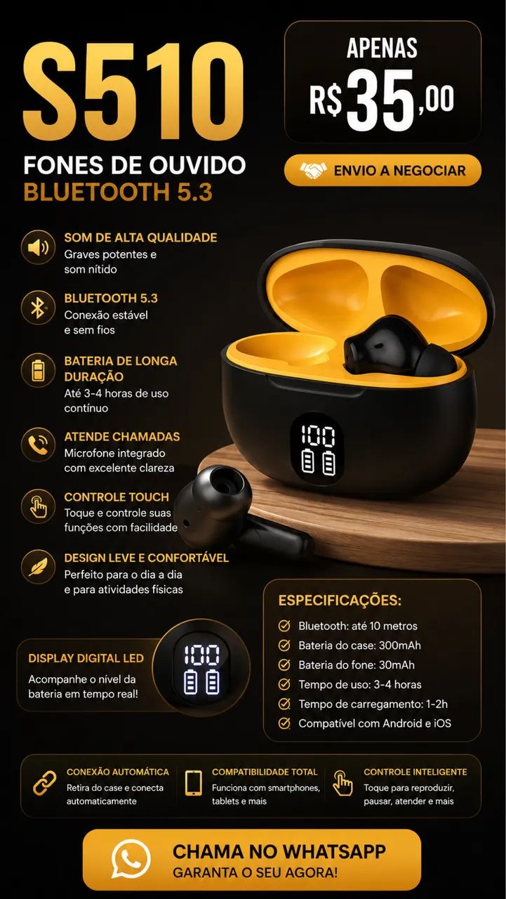 Fone Bluetooth S510
