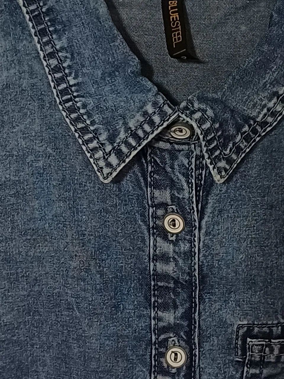 Camisa Jeans Feminina NOVA tamanho PP - Foto 4