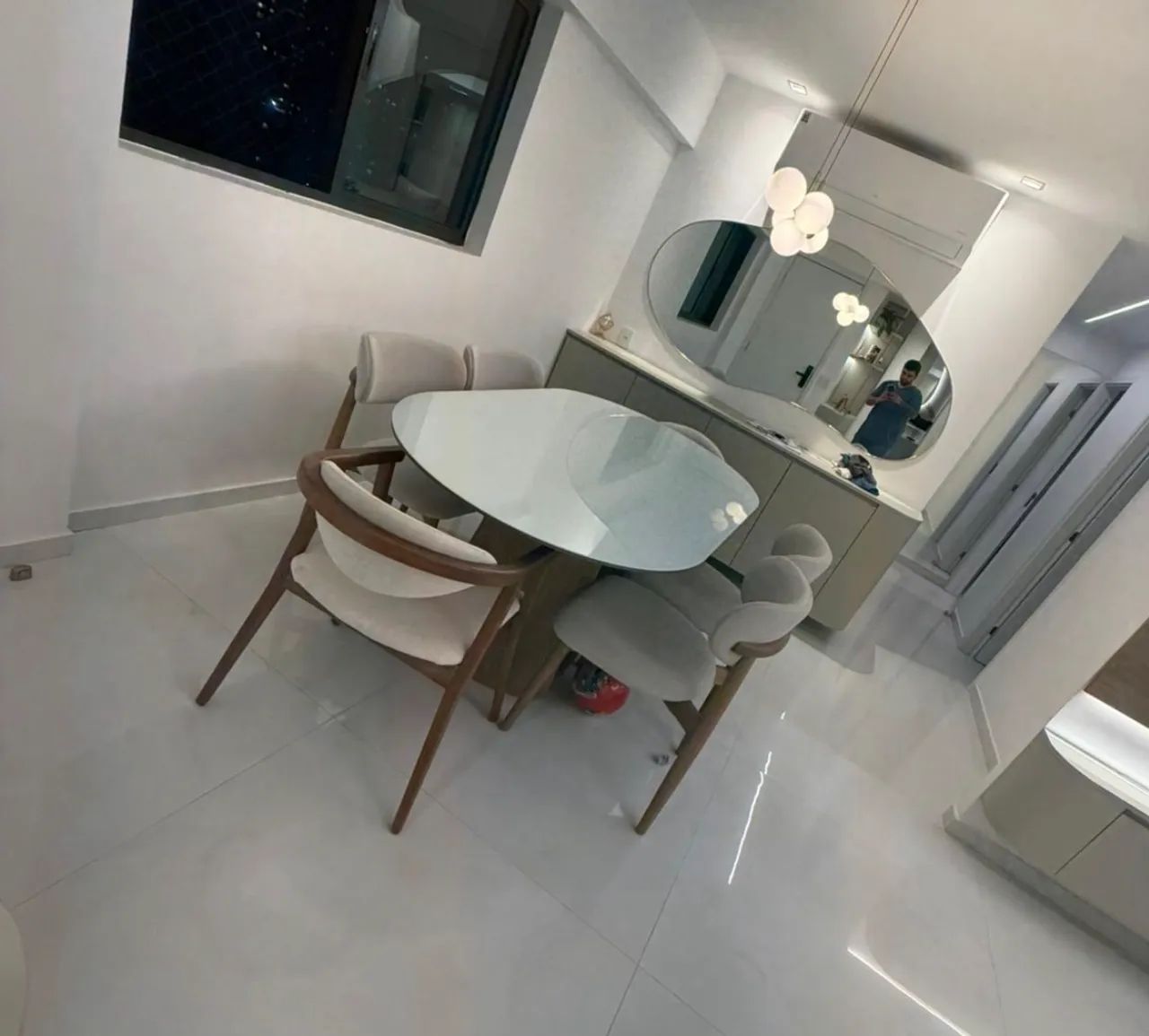 MESA OFFICINA DESIGN NOVA + 6 cadeiras  - Foto 2