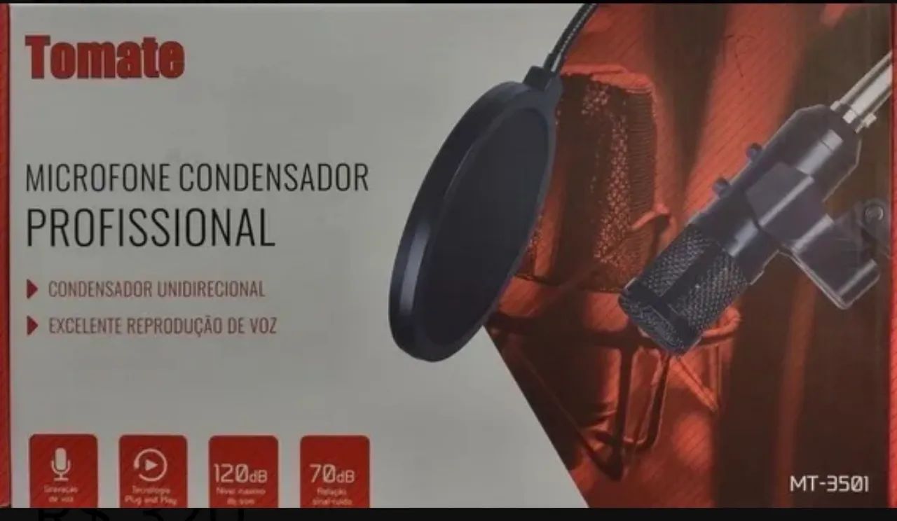 Microfone condensador (TOMATE)