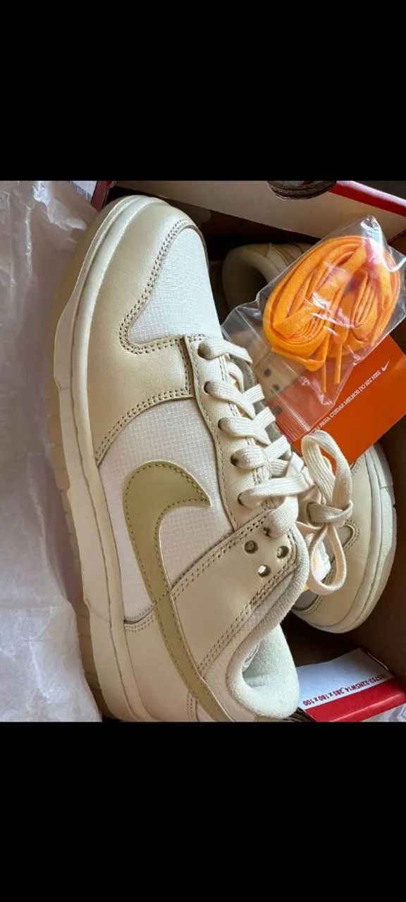 Tênis Nike Dunk Low 'Gold Swoosh - Foto 3