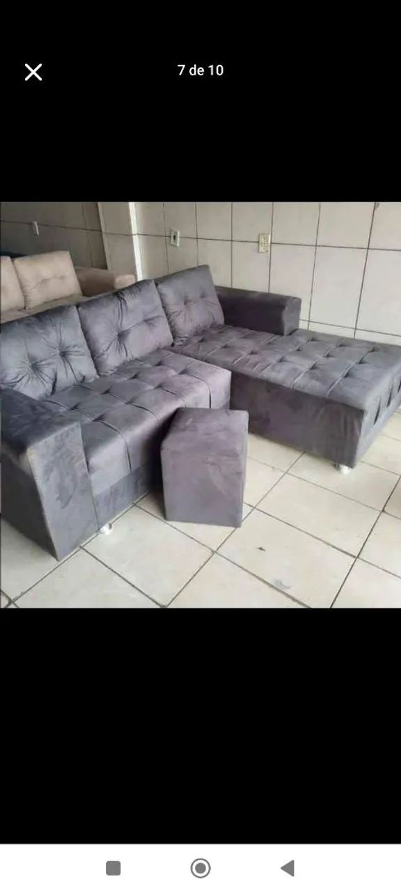 Sofá chaise a pronta entrega 