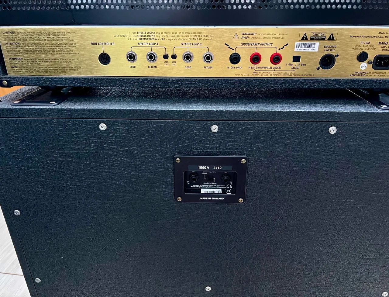 Amplificador Marshall JCM 2000 TSL 100 / 100w - Instrumentos