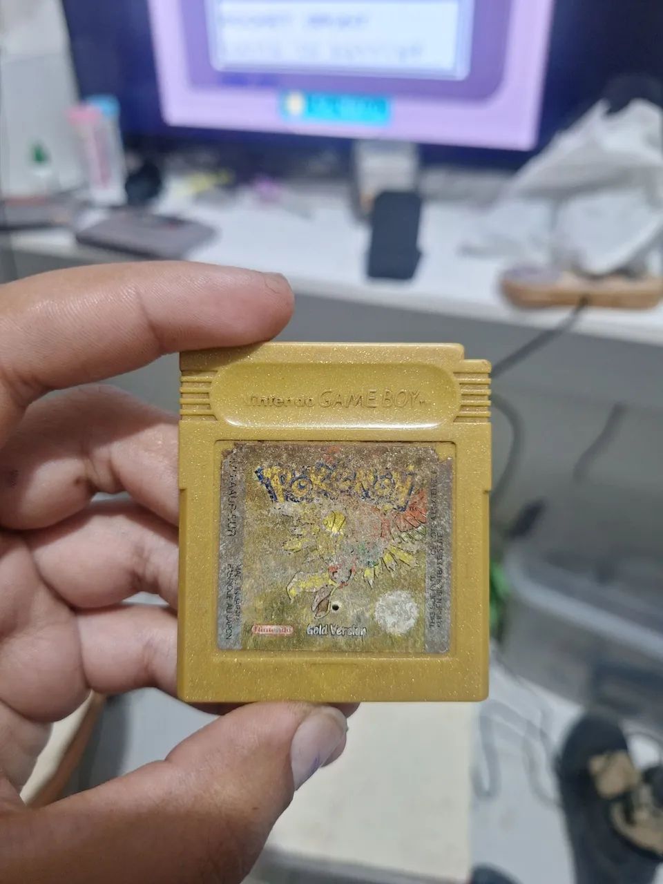 Pokémon gold version COM DEFEITO LEIA A DESCRIÇÃO 