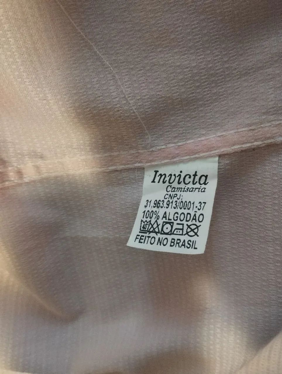 Camisa Manga Curta Slim Rosa bebê Tam.P - Foto 4