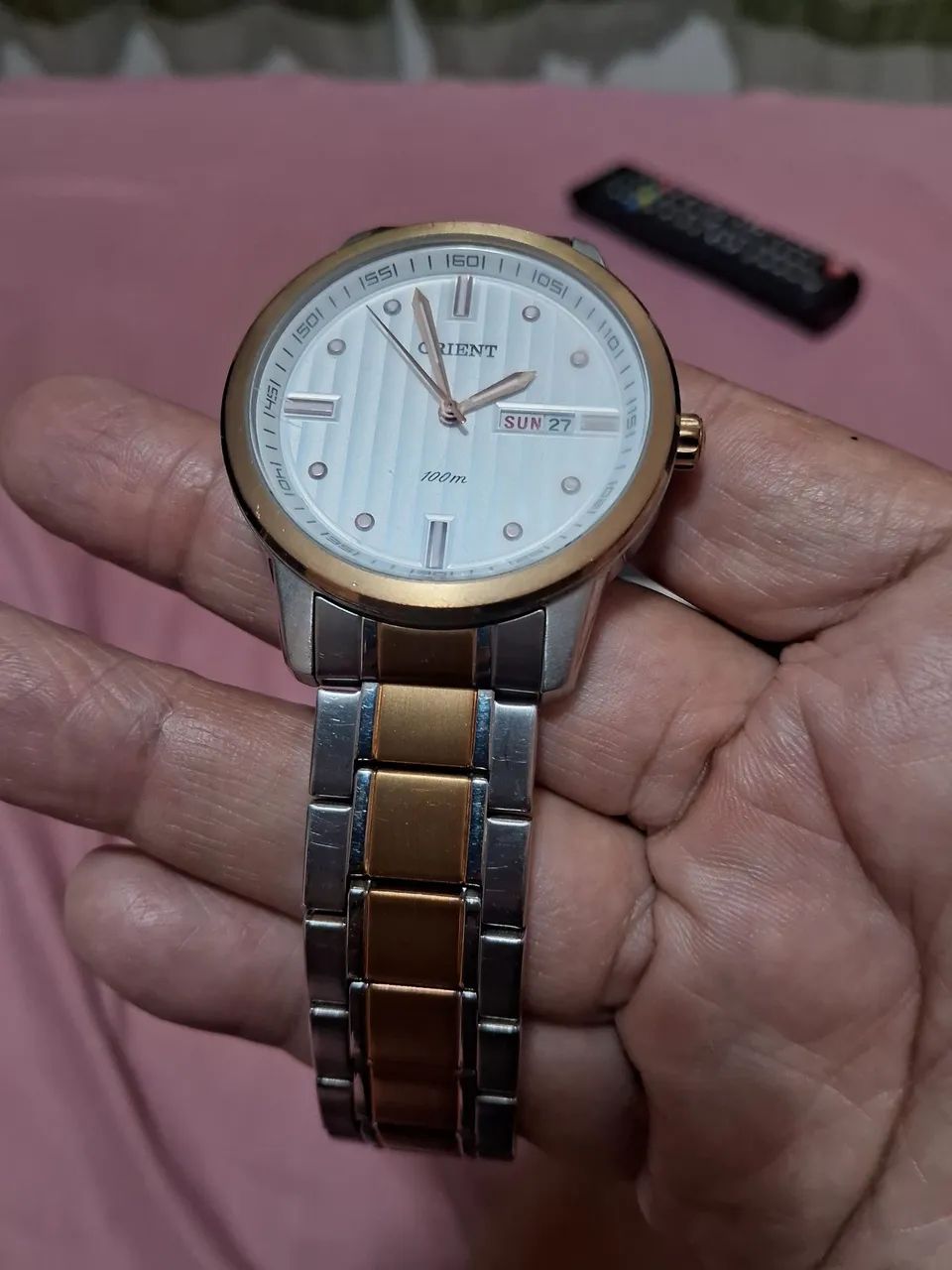 Relogio orient quartz em aço  - Foto 2