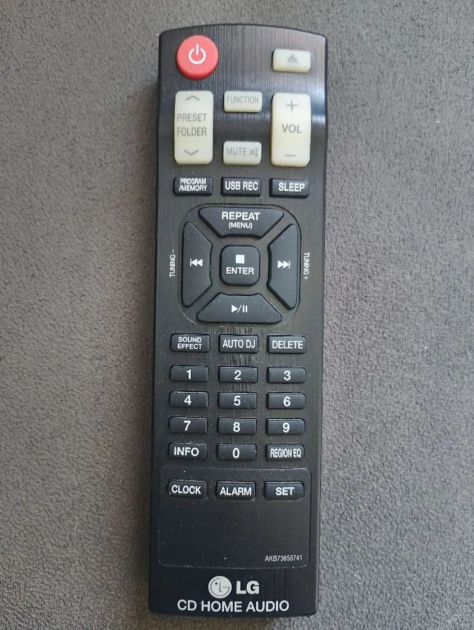Controle LG CD home áudio akb * original 