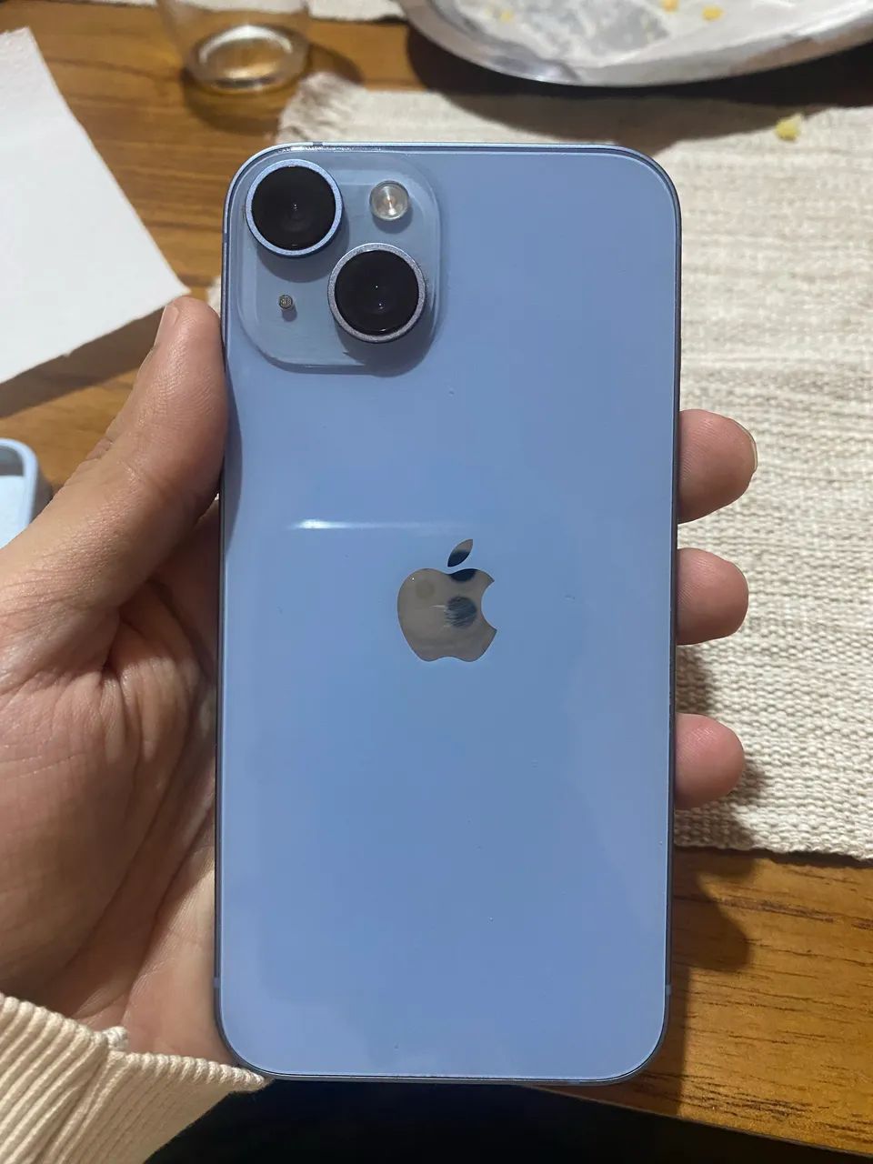 Iphone 14 128GB azul muito bem conservado  - Foto 4