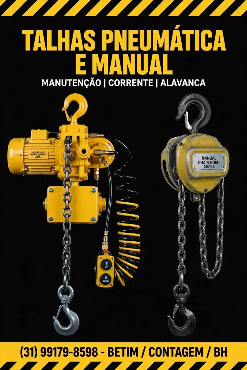 Manutenção em pontes rolantes e talhas elétricas, pneumática e manuais - Foto 2