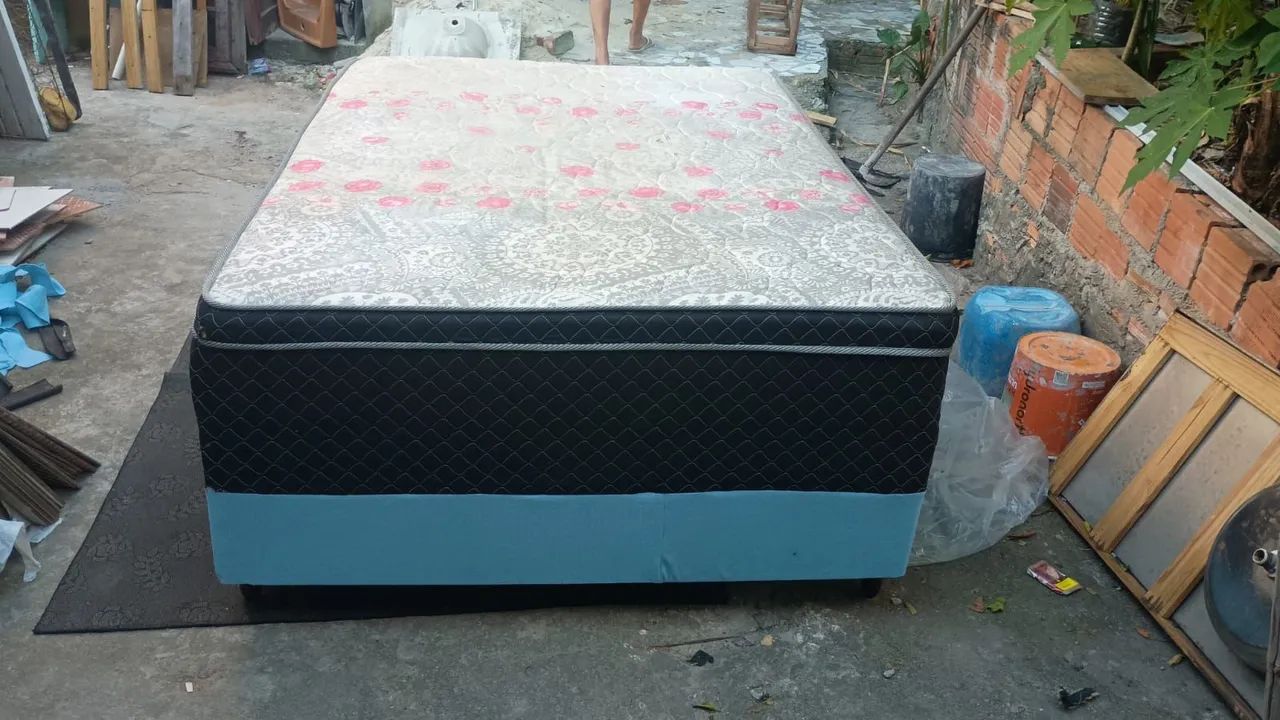 CAMA BOX CASAL CONJUGADA COMPLETA ENTREGA INCLUÍDA  - Foto 3