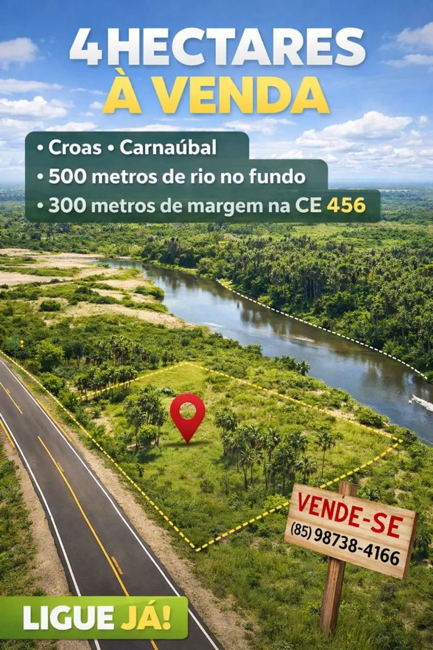 4 hectares na margem da CE 456