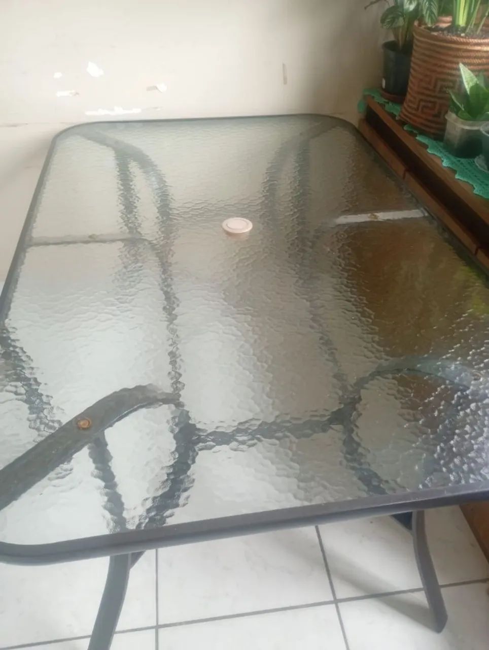 Mesa de vidro  área externa + 4 cadeiras  - Foto 2