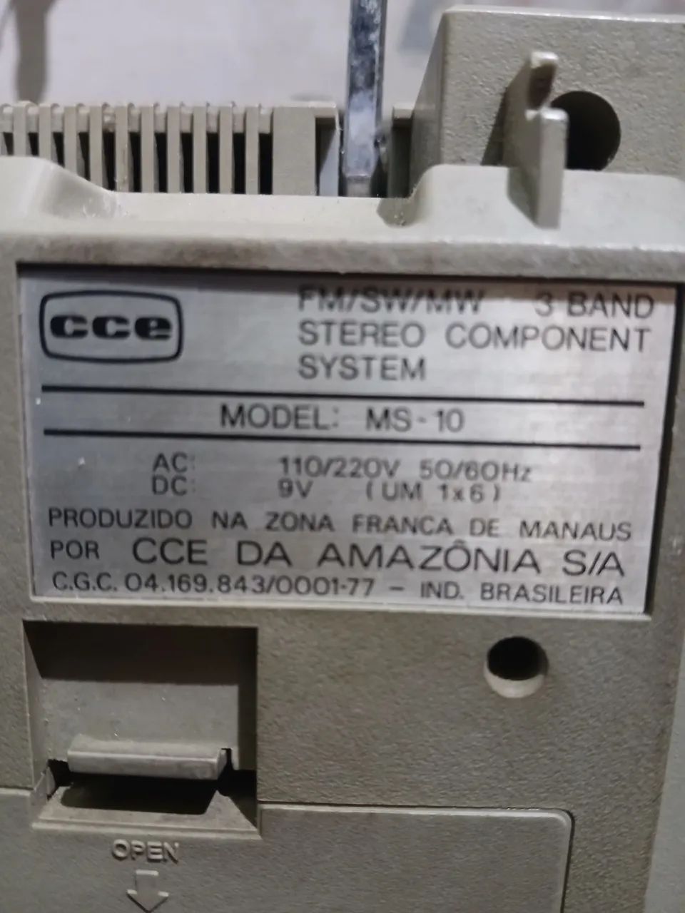 Micro sistem CCE antigo funcionando  - Foto 4