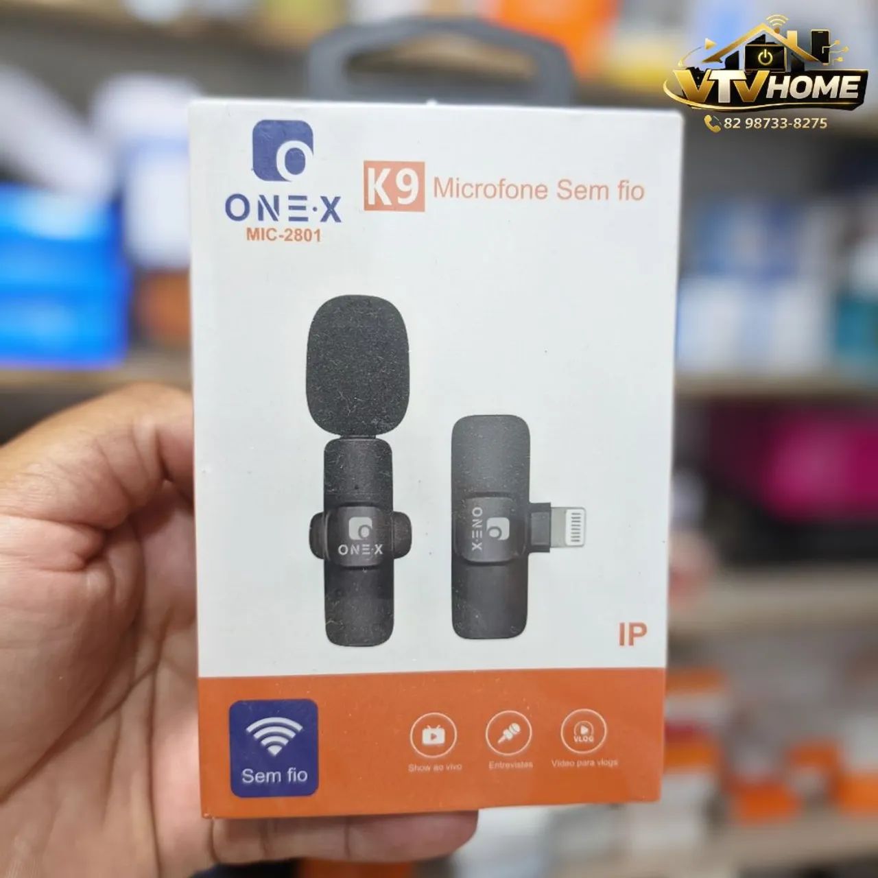 Microfone Lapela Para iPhone + Entrega Grátis 