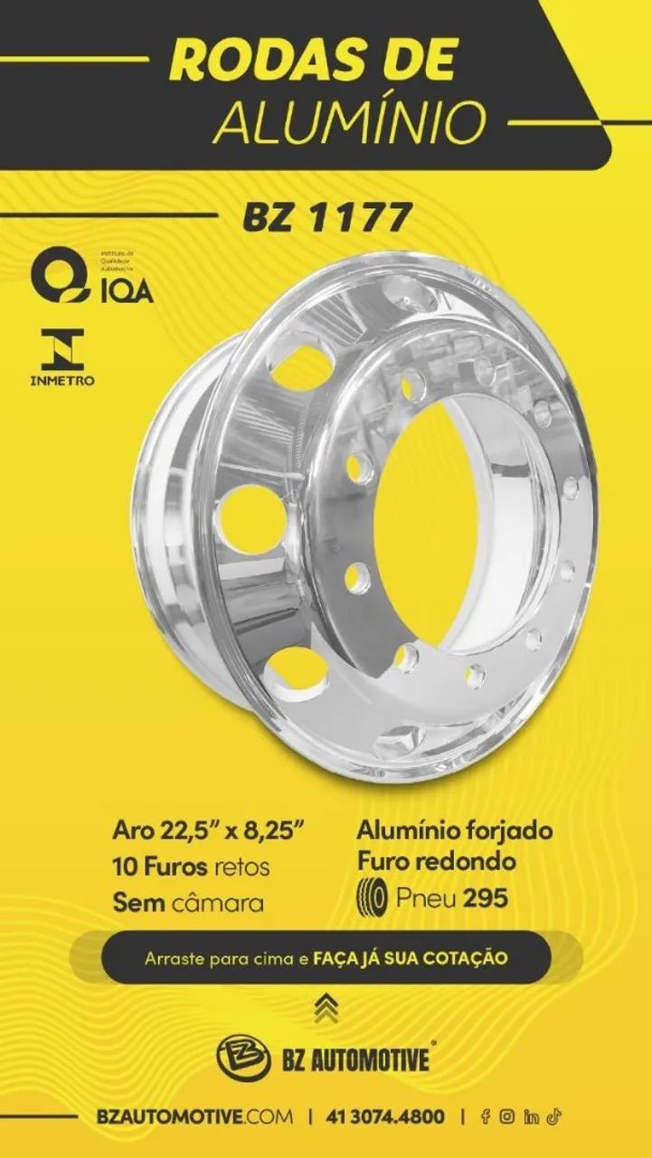 Roda Alumínio 22.5 - Foto 3