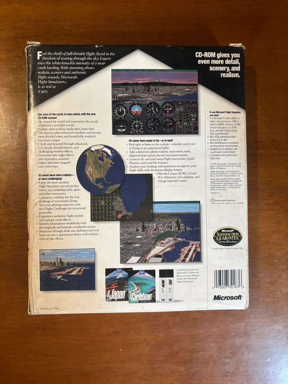 Microsoft Flight Simulator 1995 Versão BIG BOX  - Foto 2