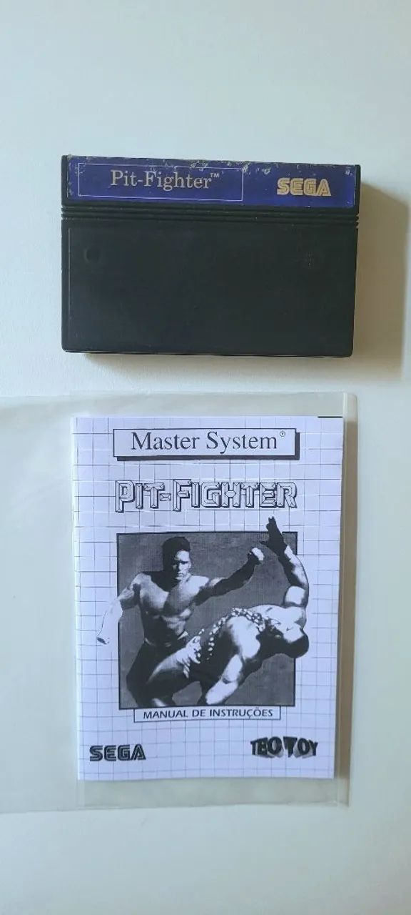 Jogo Pit Fighter - Master System - 100% Original Tectoy + Manual Repro.