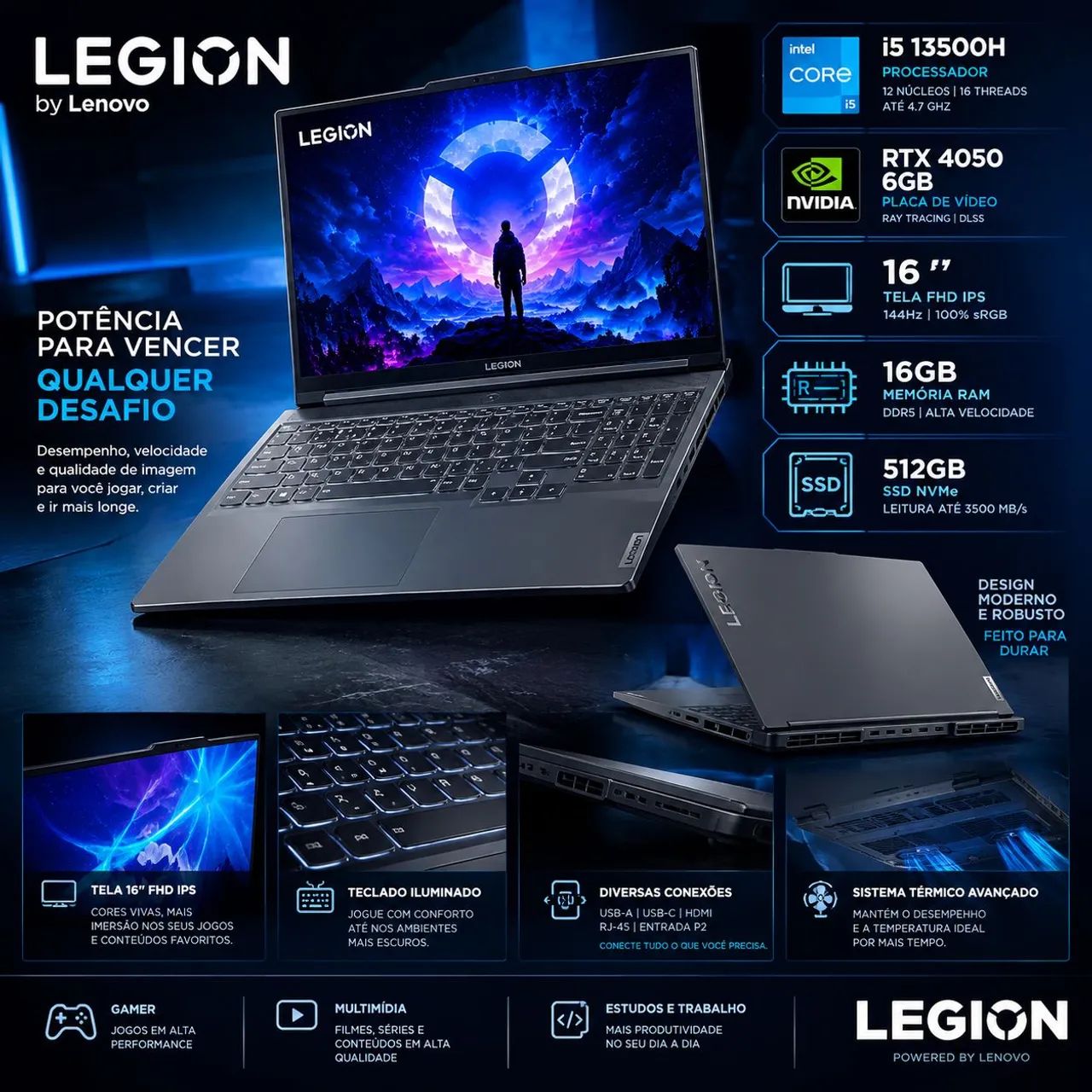 Lenovo Legion Slim i5 - Notebook gamer