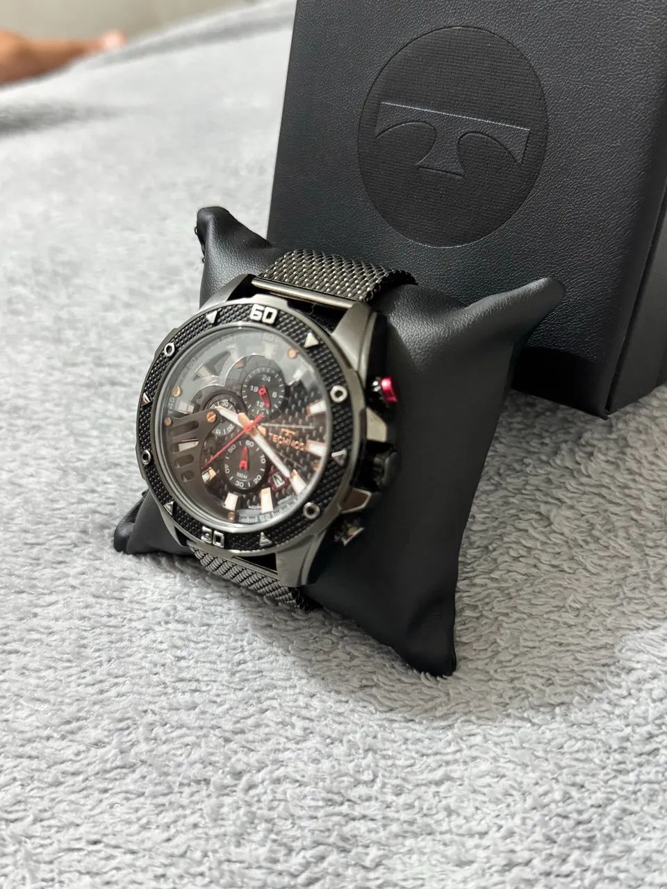 RELÓGIO TECHNOS TS CARBON GRAFITE - NOVO - Foto 3