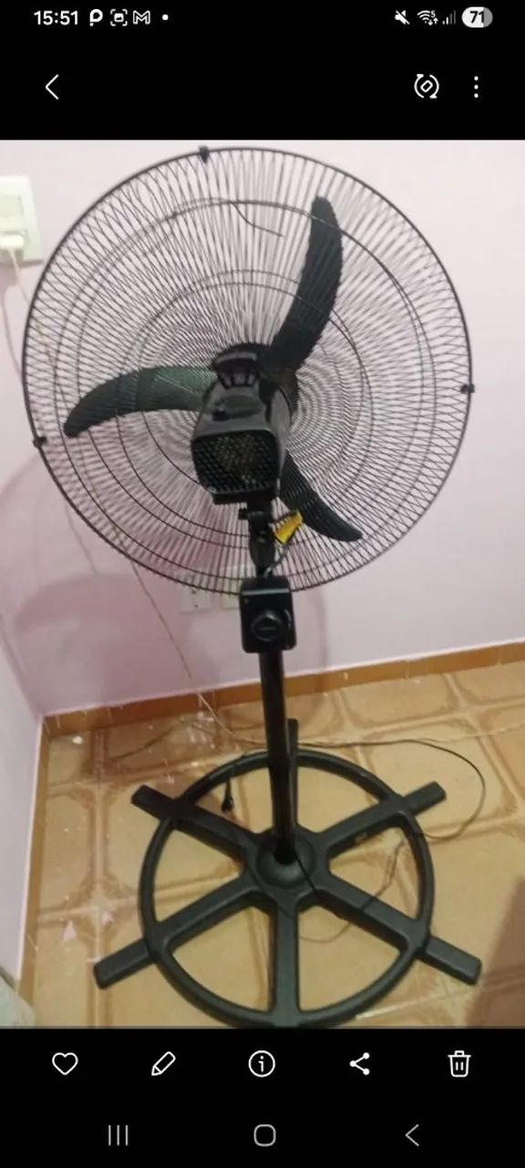 Ventilador Bivolt com pé  - Foto 2