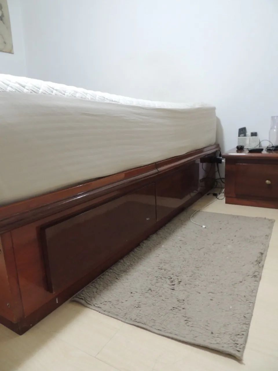 Cama De Casal BOX + COLCHÃO