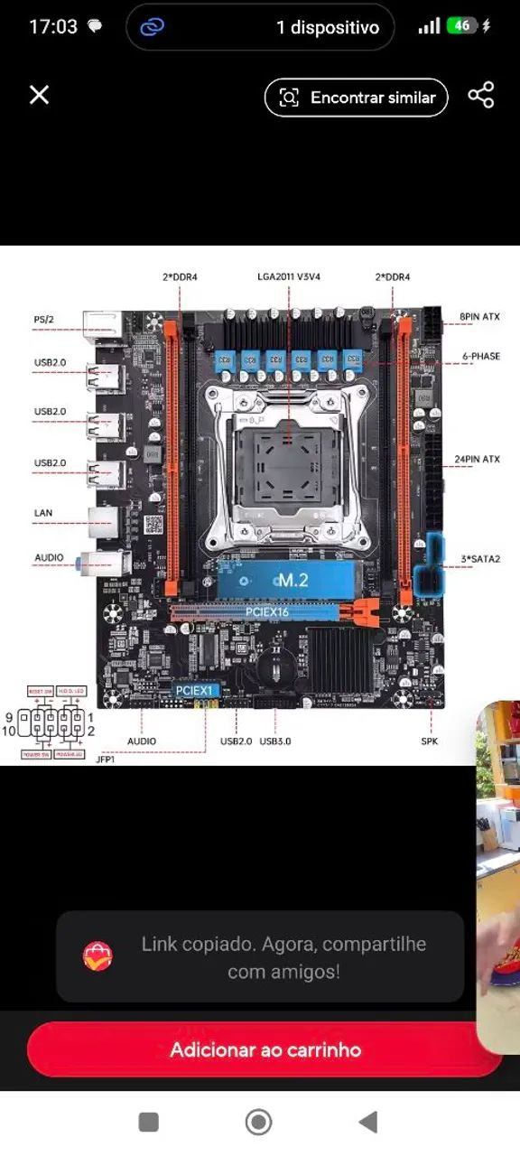 Placa mãe x99 nova 