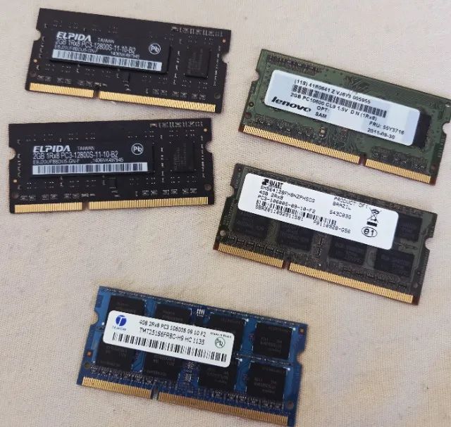 Memória Ram p/ PC Desktop e Notebook de 2 a 16GB DDR3 e DDR4, Usadas e Novas, Garantia - Foto 5
