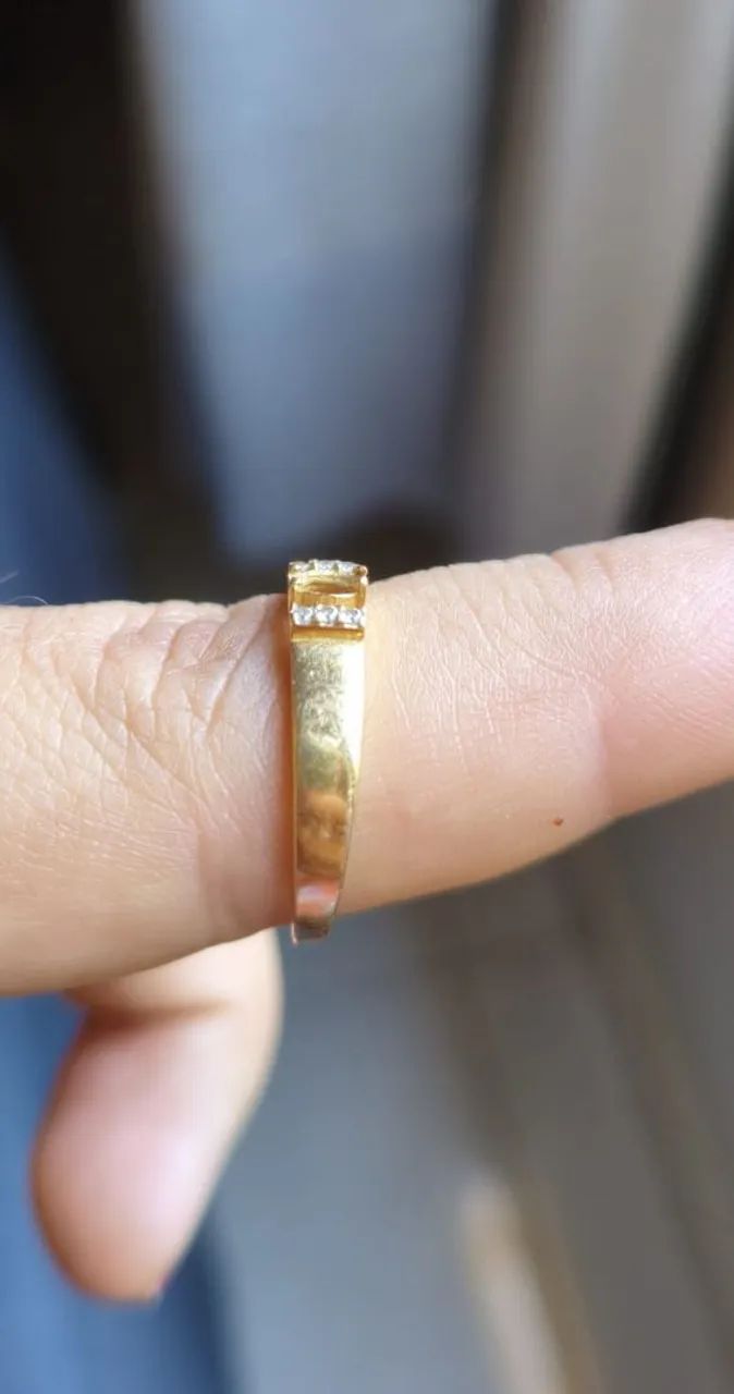 Anel feminino ouro 18k