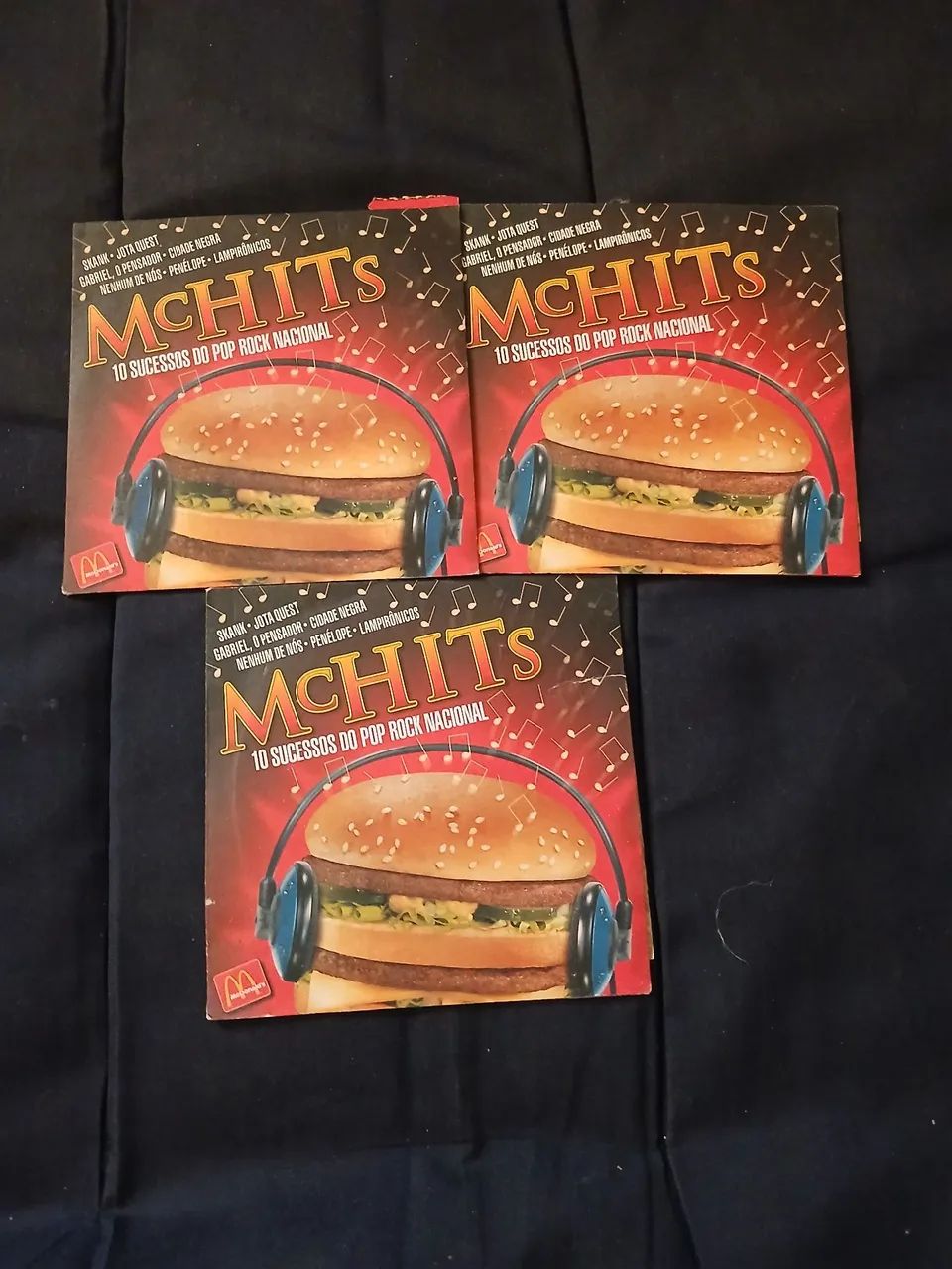 Cd Lote Com 3 CDs McHits McDonald's - Pop Rock Nacional (Anos 2000)