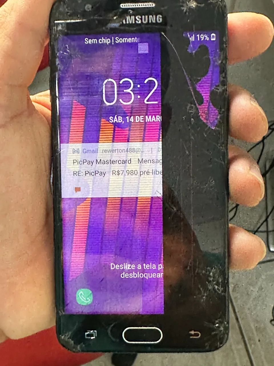 Samsung galaxy j5 prime tela quebrada 
