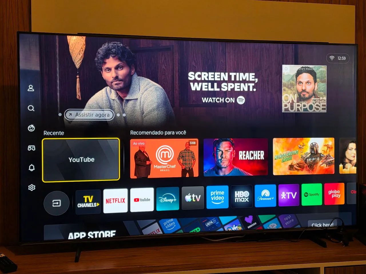 TV HISENSE 65" MODELO 65Q6QV - NOVA - Foto 2