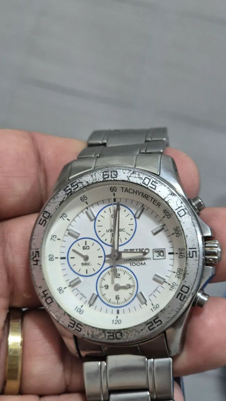 Relógio SEIKO CRONÓGRAFO  À QUARTZ   -   FUNCIONANDO  PERFEITAMENTE - Foto 3