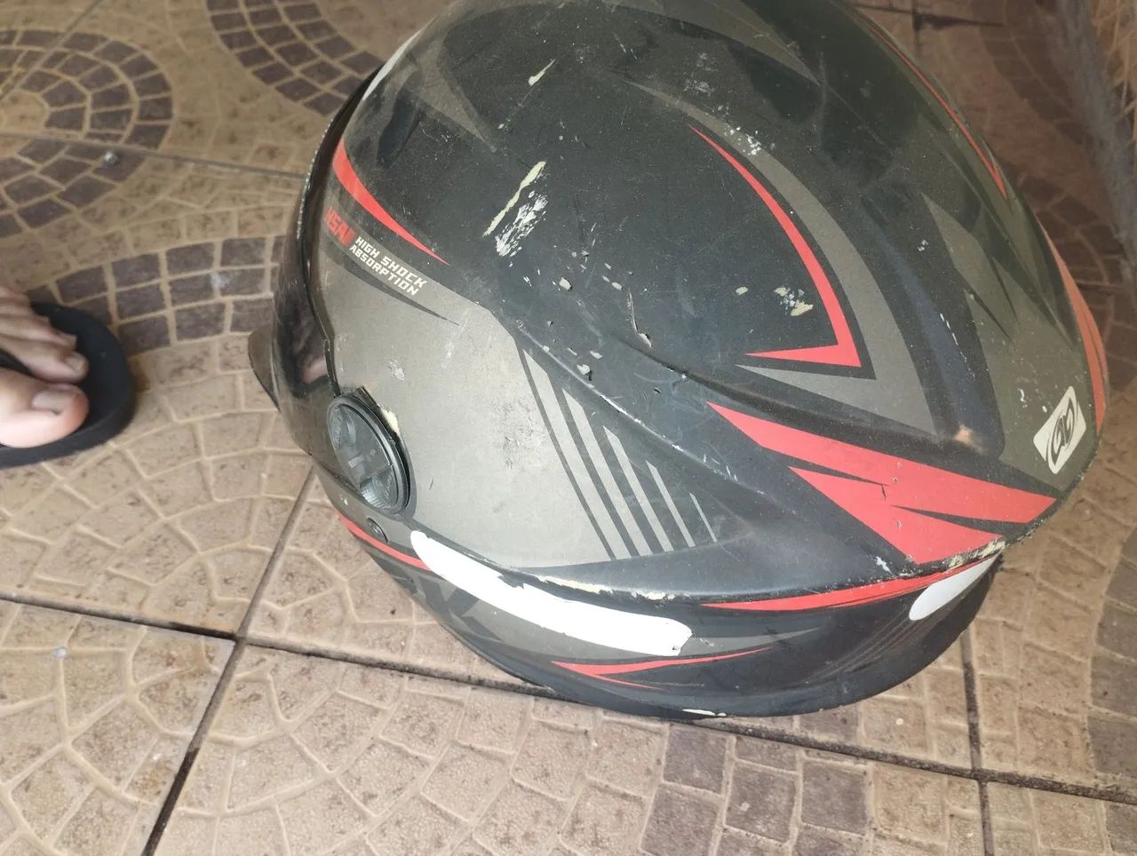 Capacete usado