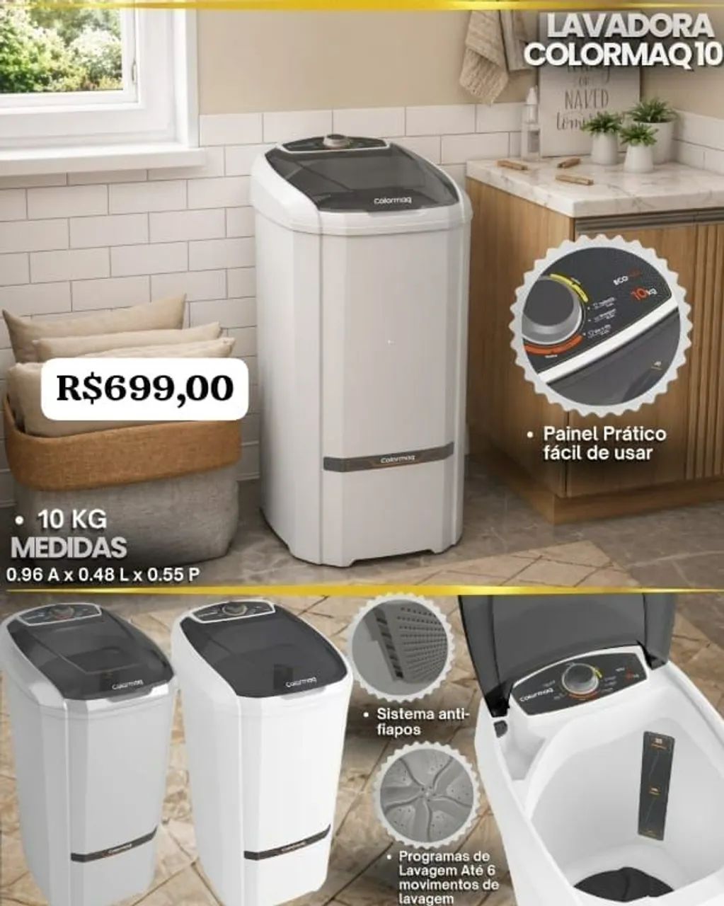 Tanquinho 10 kg