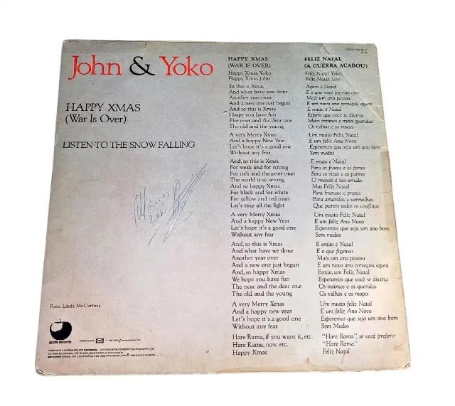 disco single john lennon - happy xmas (1986) - Foto 4