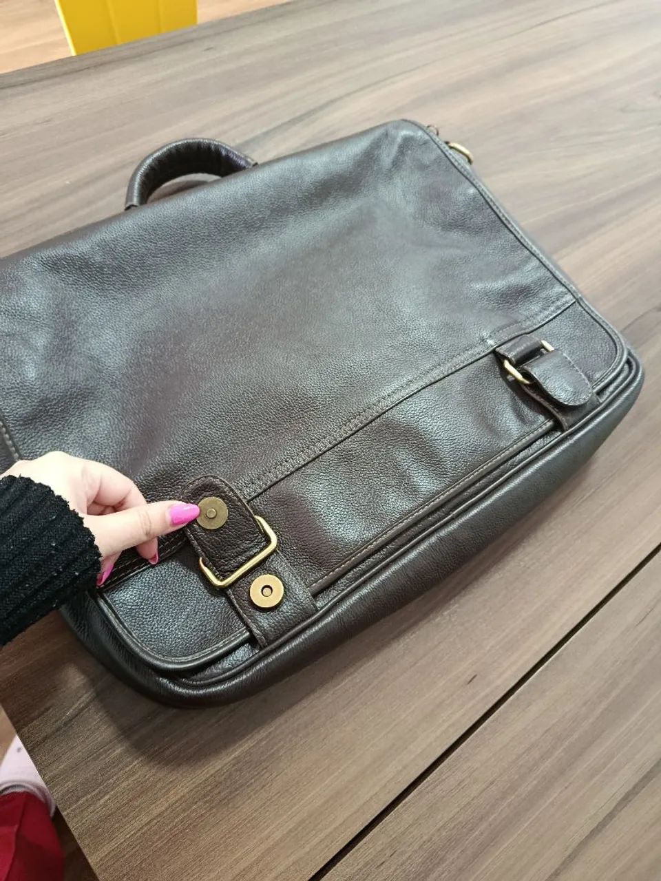 Bolsa masculina carteiro para notebook - Foto 2