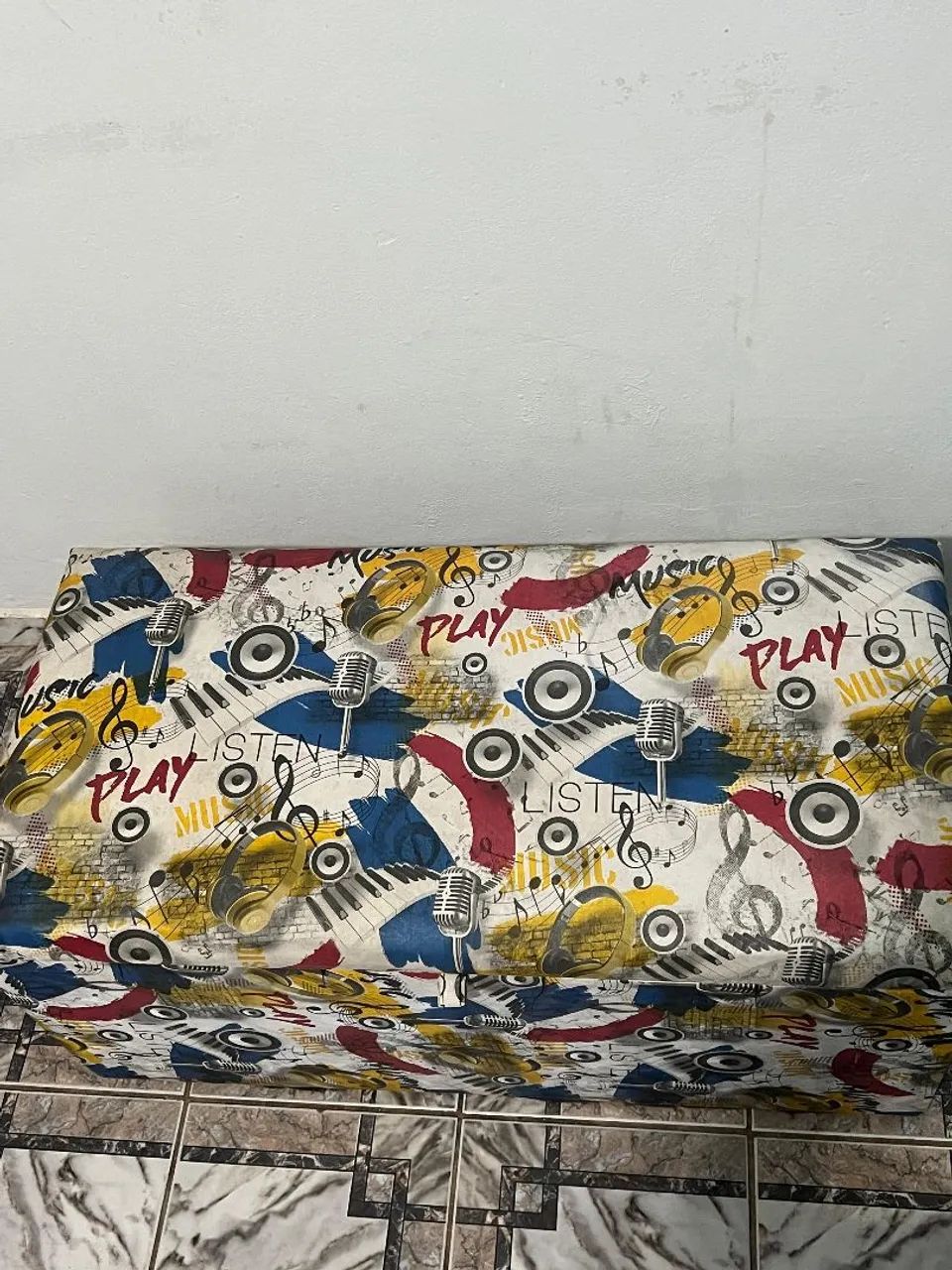 Baú Puff Infantil 80cm largura - Foto 5