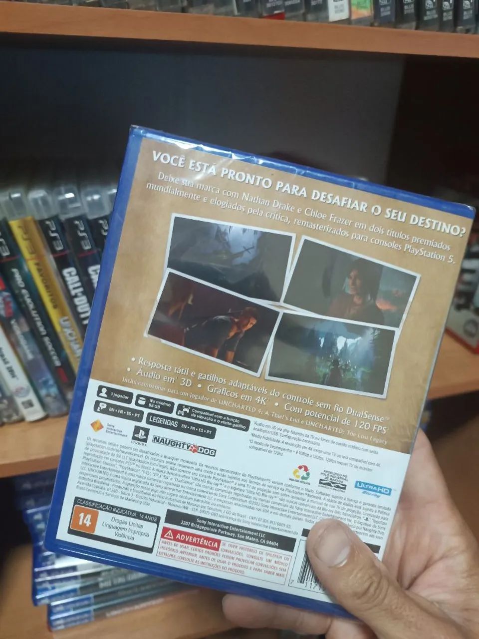 Uncharted Coleção legado dos ladrões PS5 mídia física lacrado  - Foto 3