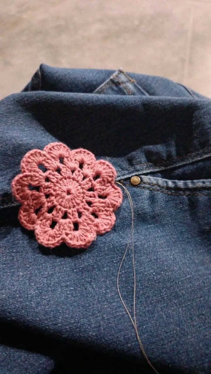 Flor em crochê 