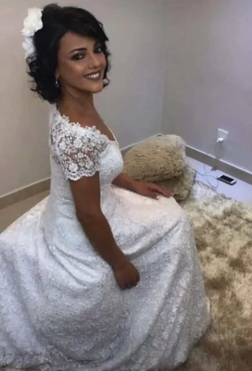 Vestido de noiva de renda  - Foto 3