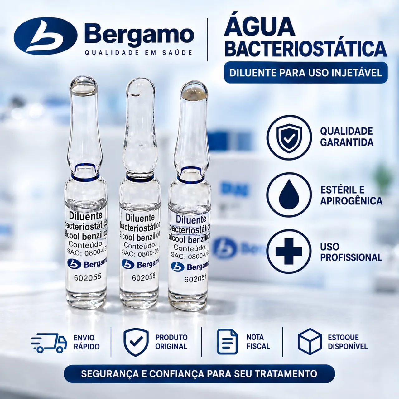 Agua bacteriostática 2ml